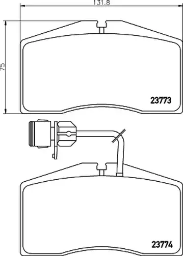 накладки HELLA PAGID 8DB 355 018-491