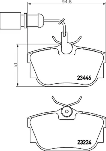 накладки HELLA PAGID 8DB 355 018-571