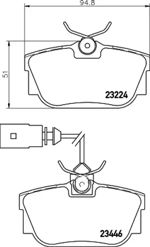 накладки HELLA PAGID 8DB 355 018-591