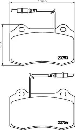 накладки HELLA PAGID 8DB 355 018-631