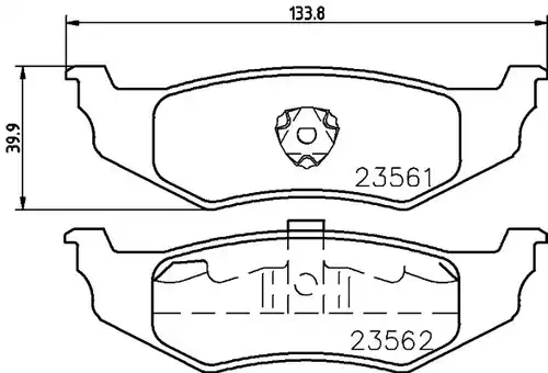 накладки HELLA PAGID 8DB 355 018-661