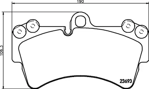 накладки HELLA PAGID 8DB 355 018-691