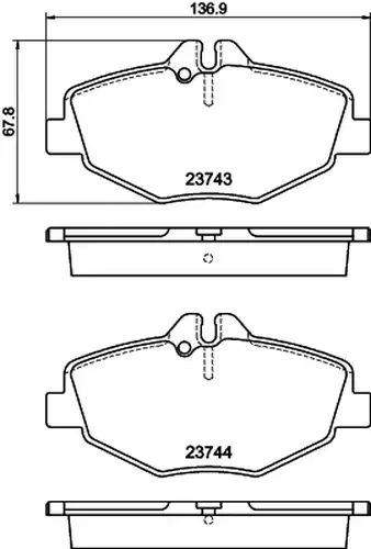 накладки HELLA PAGID 8DB 355 018-731