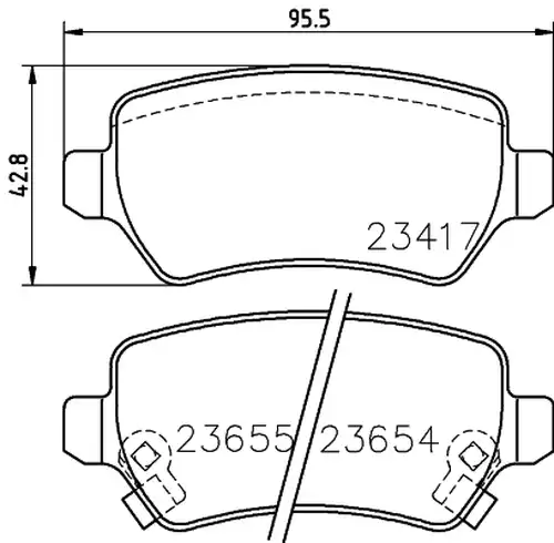 накладки HELLA PAGID 8DB 355 018-781