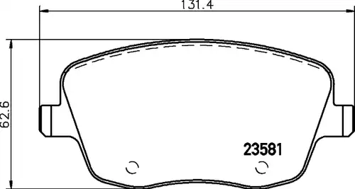 накладки HELLA PAGID 8DB 355 018-801