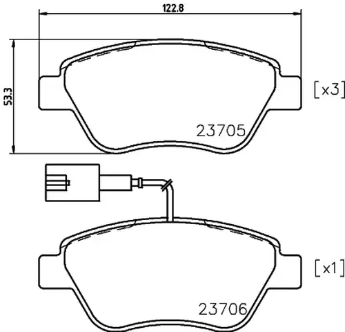 накладки HELLA PAGID 8DB 355 018-821