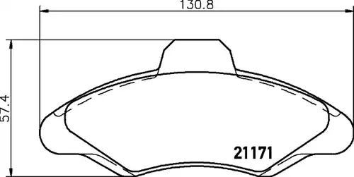 накладки HELLA PAGID 8DB 355 019-041