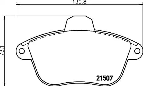 накладки HELLA PAGID 8DB 355 019-071