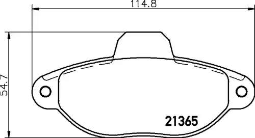 накладки HELLA PAGID 8DB 355 019-091