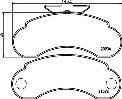 накладки HELLA PAGID 8DB 355 019-101