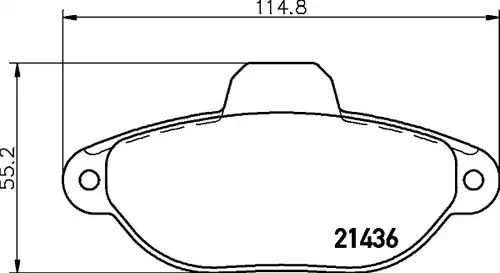 накладки HELLA PAGID 8DB 355 019-151