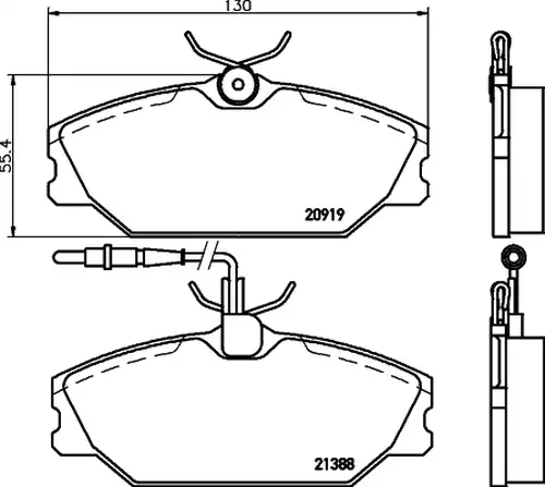 накладки HELLA PAGID 8DB 355 019-181