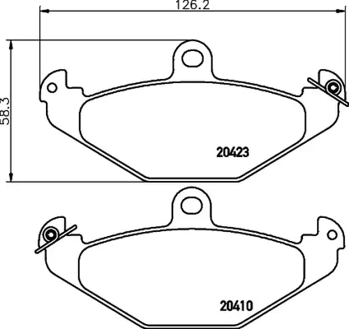 накладки HELLA PAGID 8DB 355 019-191