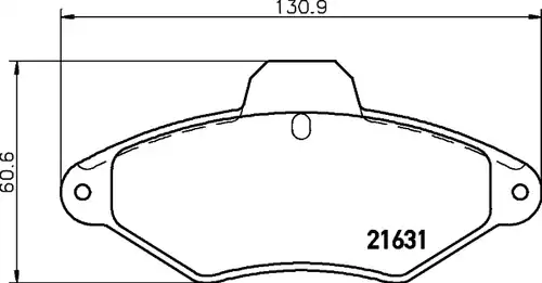 накладки HELLA PAGID 8DB 355 019-201