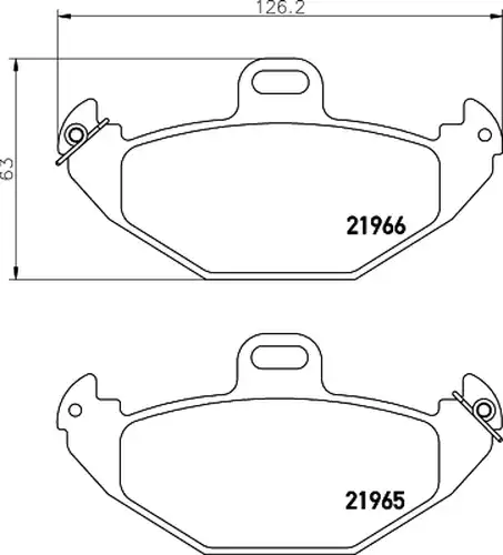 накладки HELLA PAGID 8DB 355 019-351