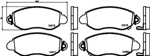 накладки HELLA PAGID 8DB 355 019-361