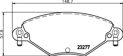 накладки HELLA PAGID 8DB 355 019-411