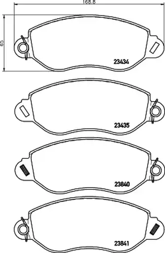 накладки HELLA PAGID 8DB 355 019-451