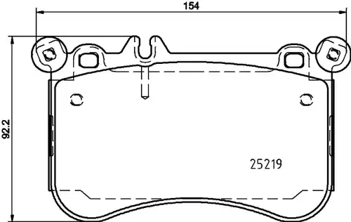 накладки HELLA PAGID 8DB 355 019-611