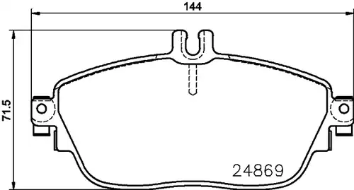 накладки HELLA PAGID 8DB 355 019-721