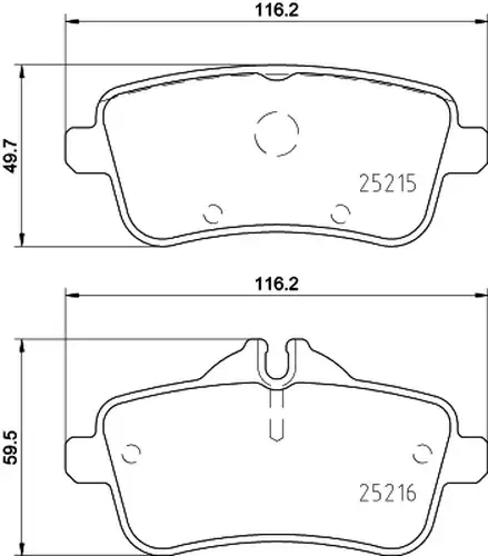 накладки HELLA PAGID 8DB 355 019-741