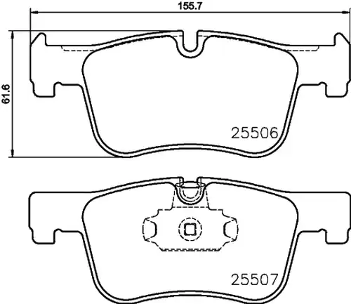 накладки HELLA PAGID 8DB 355 019-771