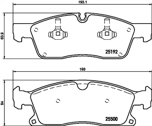 накладки HELLA PAGID 8DB 355 019-821