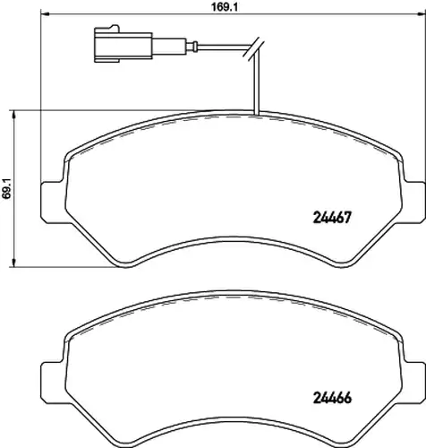 накладки HELLA PAGID 8DB 355 019-901