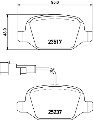 накладки HELLA PAGID 8DB 355 019-961