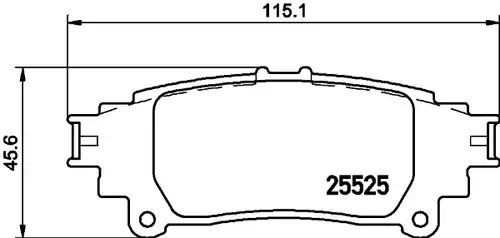 накладки HELLA PAGID 8DB 355 020-001