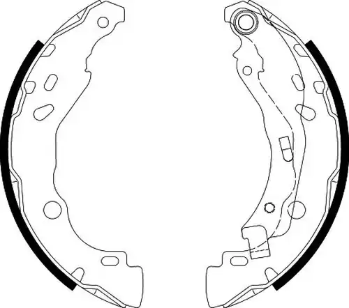 комплект спирачна челюст HELLA PAGID 8DB 355 020-081