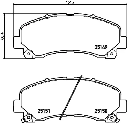 накладки HELLA PAGID 8DB 355 020-171