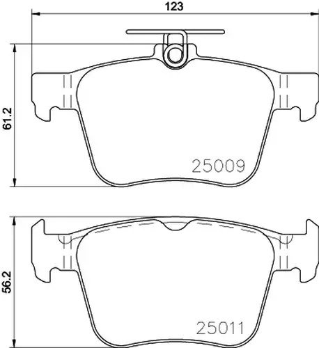 накладки HELLA PAGID 8DB 355 020-261