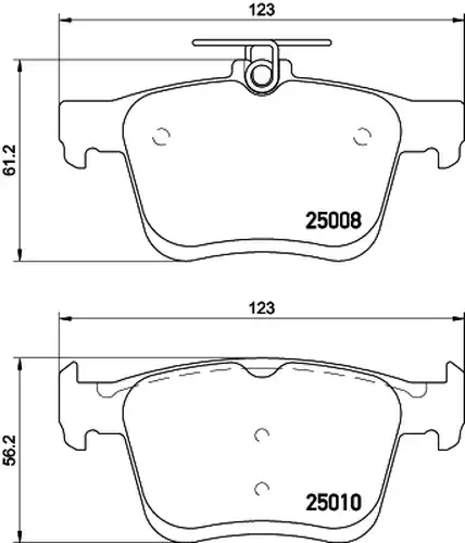 накладки HELLA PAGID 8DB 355 020-271