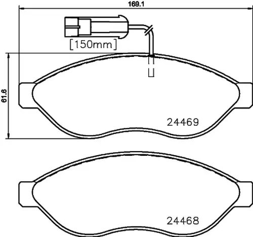 накладки HELLA PAGID 8DB 355 020-661