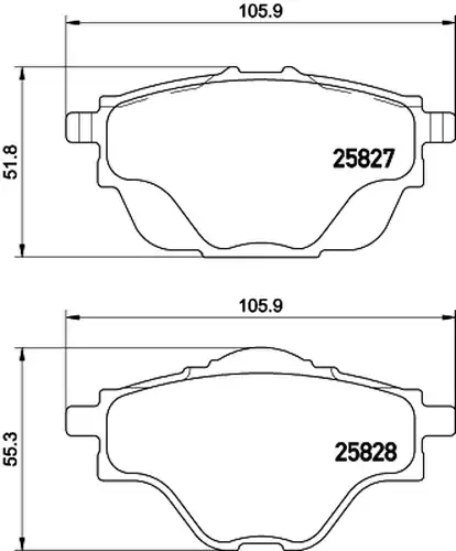 накладки HELLA PAGID 8DB 355 021-001