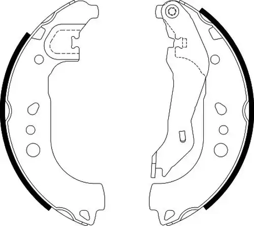 комплект спирачна челюст HELLA PAGID 8DB 355 022-131