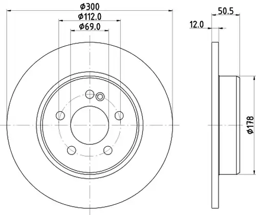 спирачен диск HELLA PAGID 8DD 355 134-512