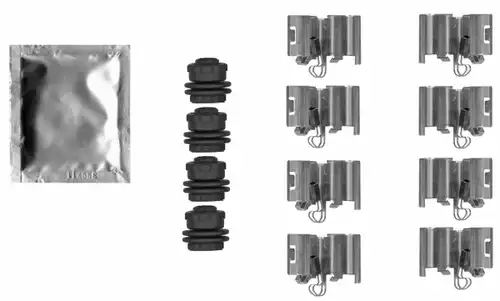 комплект принадлежности, дискови накладки HELLA PAGID 8DZ 355 206-761