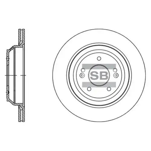 спирачен диск Hi-Q SD1134