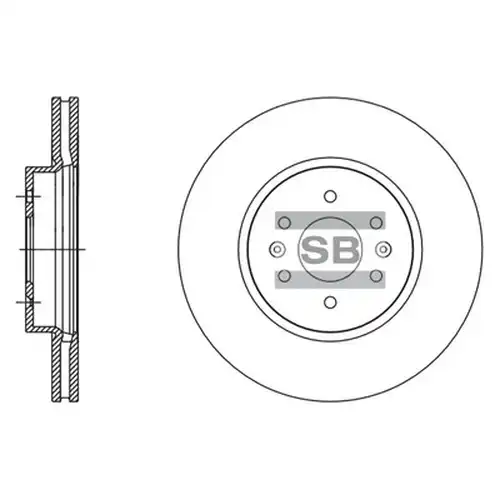 спирачен диск Hi-Q SD2057