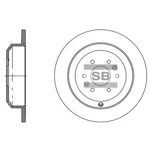 спирачен диск Hi-Q SD2066