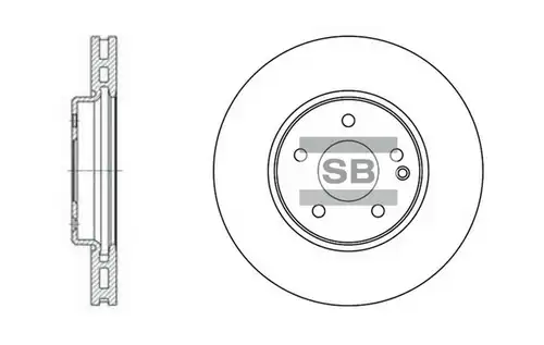 спирачен диск Hi-Q SD3025