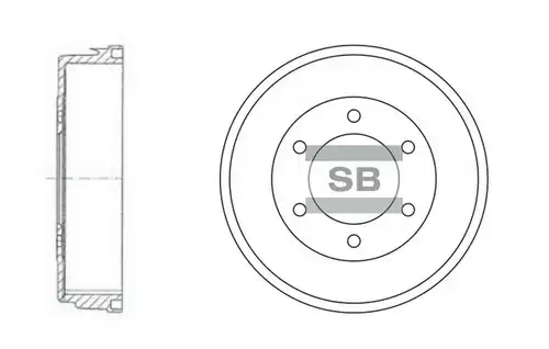 спирачен барабан Hi-Q SD4217