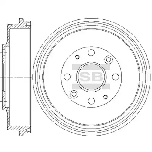 спирачен барабан Hi-Q SD4409