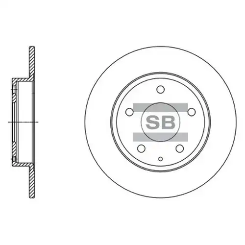 спирачен диск Hi-Q SD4422