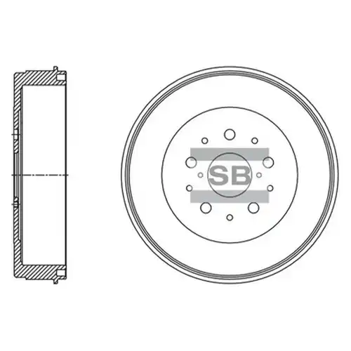 спирачен барабан Hi-Q SD4609