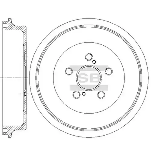 спирачен барабан Hi-Q SD4665