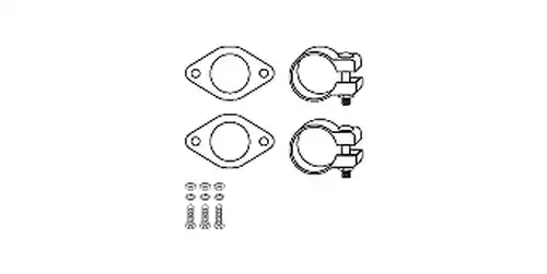 монтажен комплект, катализатор HJS 82 32 6962