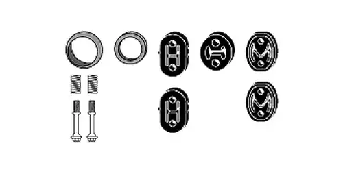 монтажен комплект, изпускателна система HJS 82 43 8010